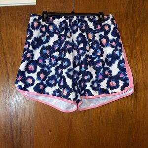ZELOS Women's Blue and Pink Athletic Shorts